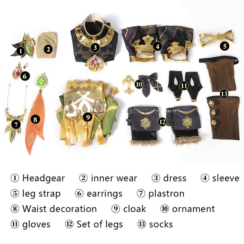 Костюм для косплея Коллеи из Genshin Impact Вер.2 - Официальный наряд персонажа