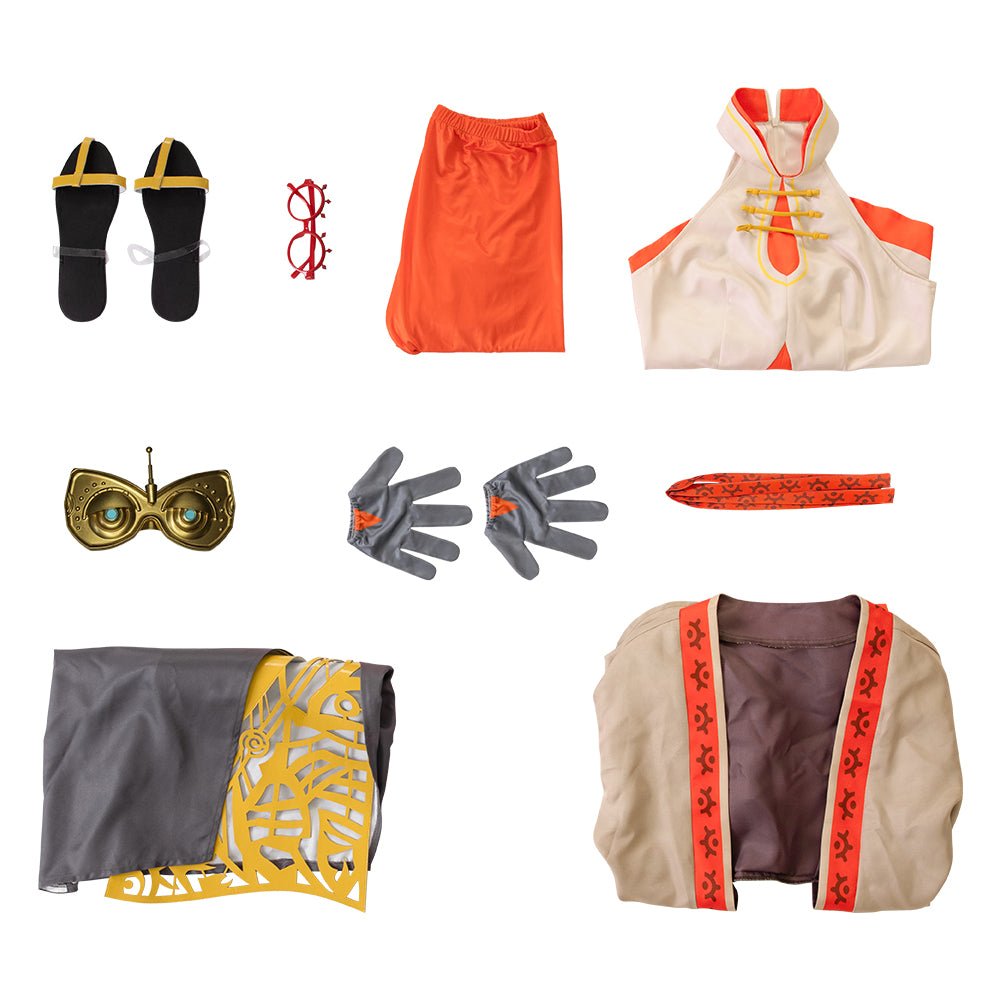 Костюм Purah Game косплей - Наряд принцессы с плащом, верхом, юбкой и аксессуарами