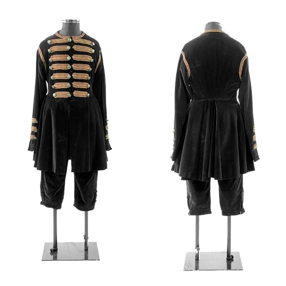 Викторианская гусарская куртка и жилет - Стимпанк Готический костюм для театра и косплея