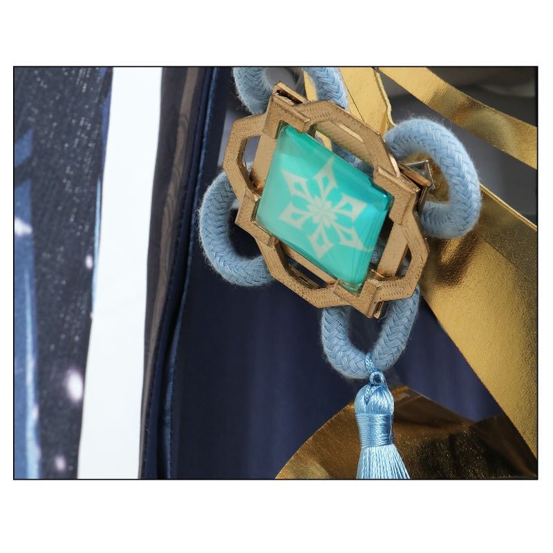 Костюм для косплея Shenhe из Genshin Impact – Холодный цветок, Скрытая роса, элегантный новогодний наряд