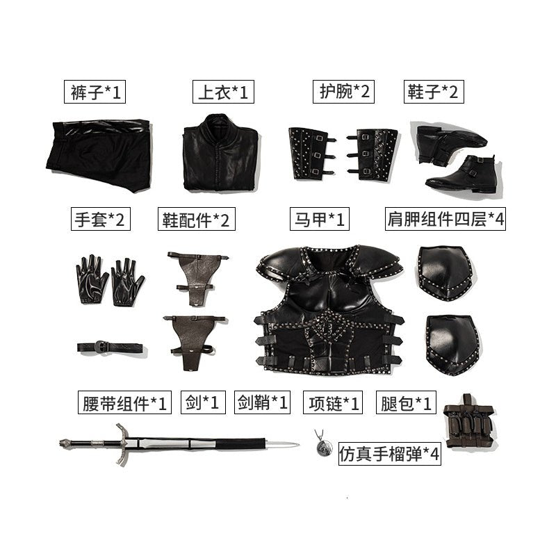Костюм Геральта из Ривии для косплея - Хэллоуин, карнавал, ролевые игры, набор
