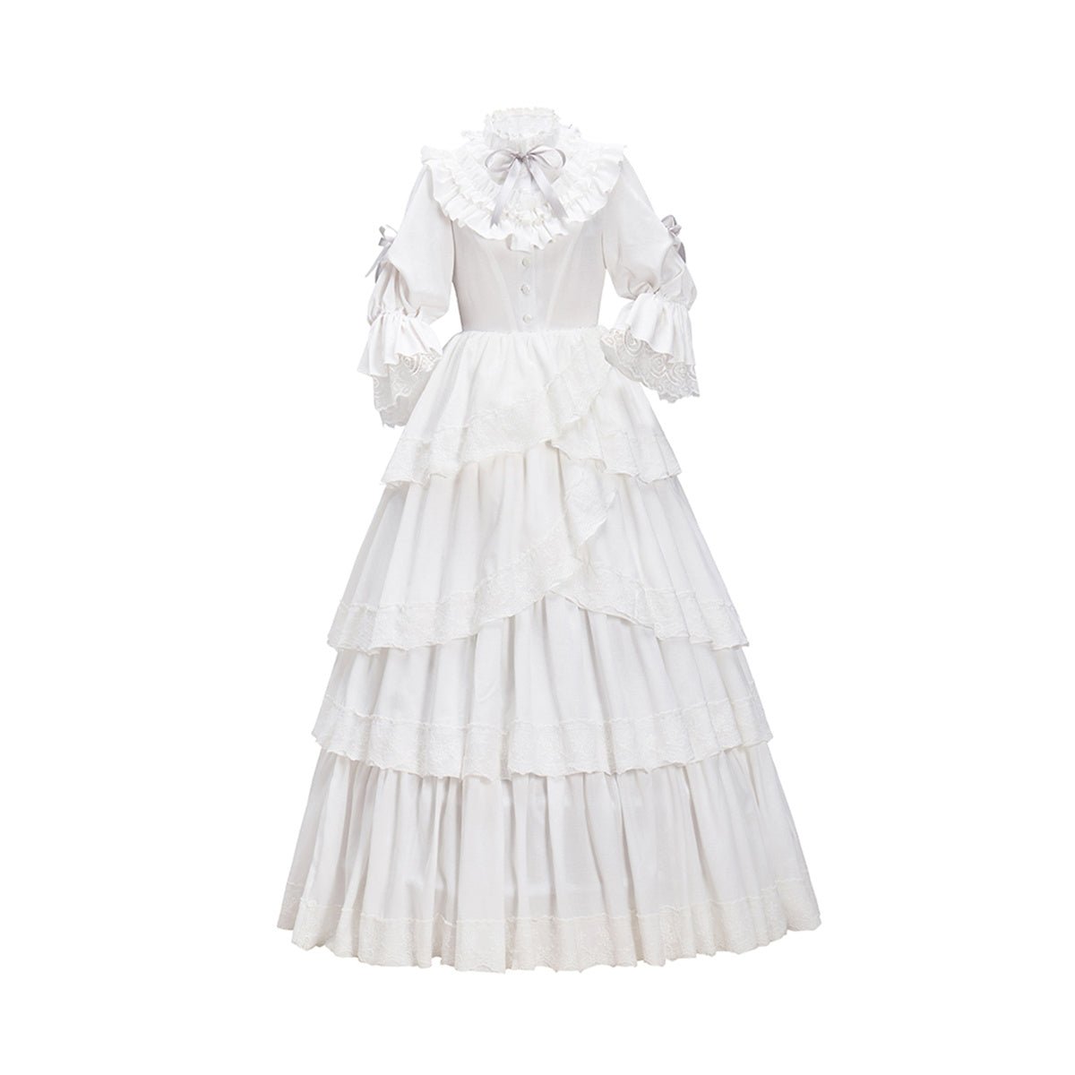 Виктория Белое Платье – Элегантный Косплей Костюм для Любителей Аниме