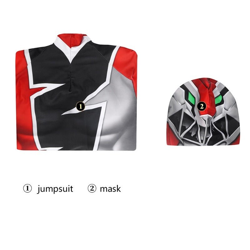 Костюм Красного Рейнджера KISHIRYU SENTAI RYUSOULGER Спандексный Костюм