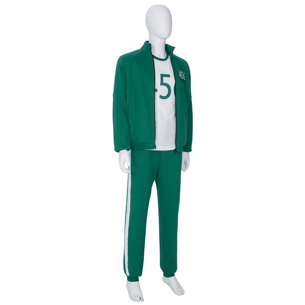 Костюм заключенного из 'Игры в кальмара' для косплея - аутентичный наряд из сериала