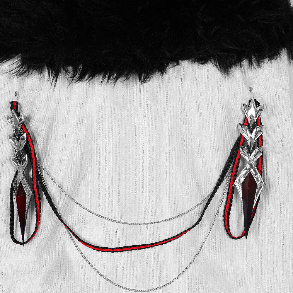 Genshin Impact Плащ Фатуи Костюм для косплея Перр Панталон Тарталья Арлекин Доктор Сандрон Коломбина Регретор