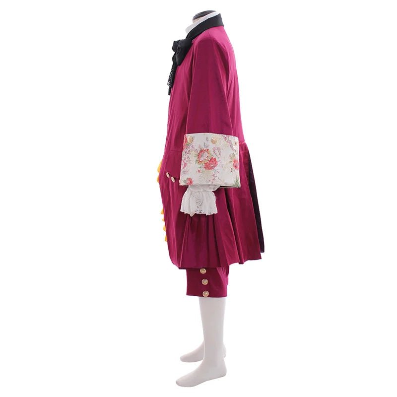 Пурпурный барочный костюм для мужчин - Рококо средневековый костюм для свадеб и вечеринок | Серия Animegrad