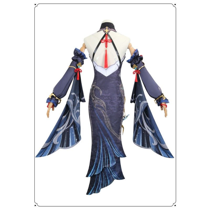 Костюм для косплея Shenhe из Genshin Impact – Холодный цветок, Скрытая роса, элегантный новогодний наряд