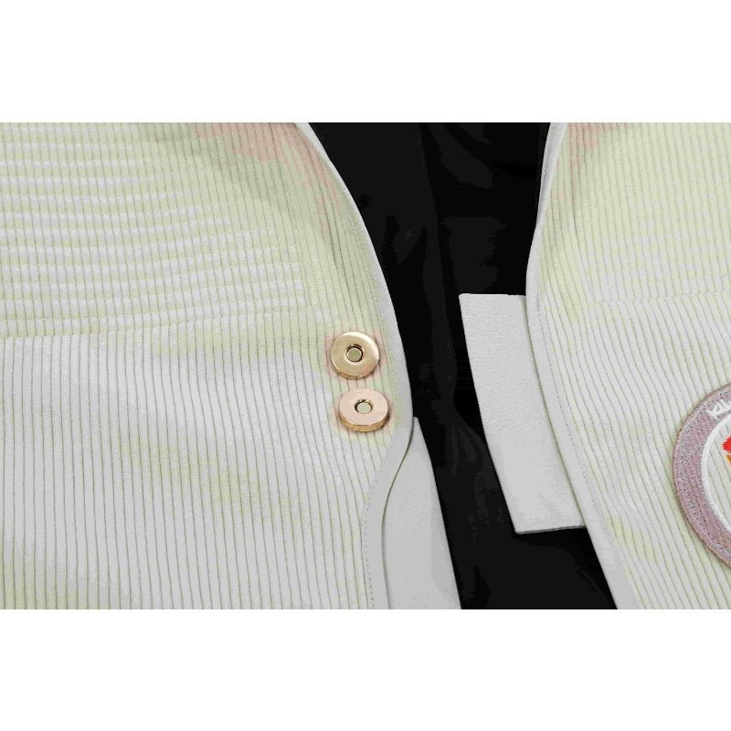 Звездные Войны: Skeleton Crew Белый Пиджак Повседневный Костюм для Косплея на Хэллоуин