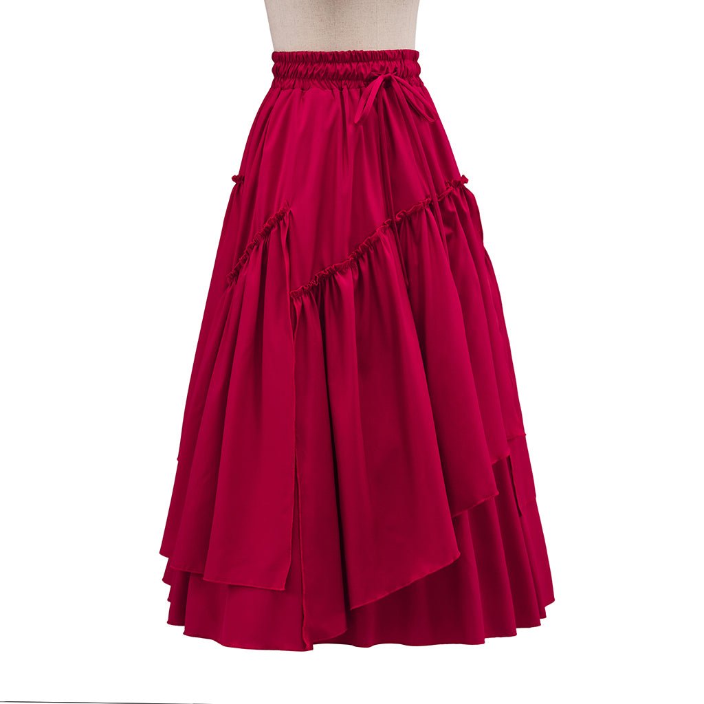 Весенняя винтажная женская юбка из вельвета – средневековая юбка в складку в клетку для косплея