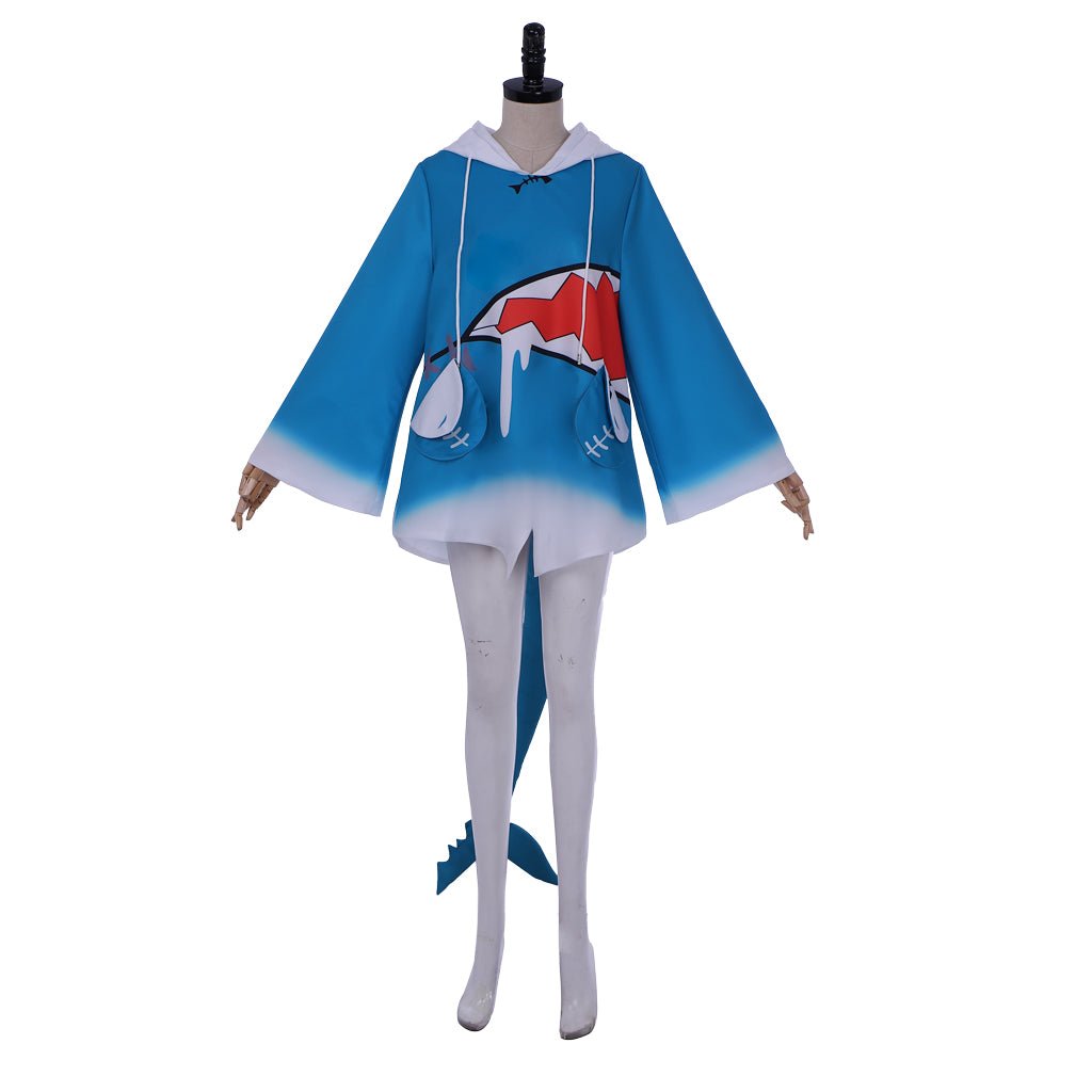 Костюм для косплея Hololive VTuber Gawr Gura Shark Hoodie