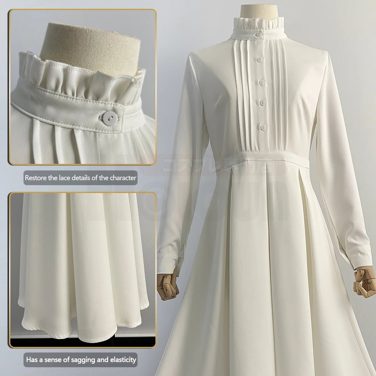 Костюм для косплея Ферн из аниме 'Фрирен: За пределами путешествия' с париком, плащом и платьем