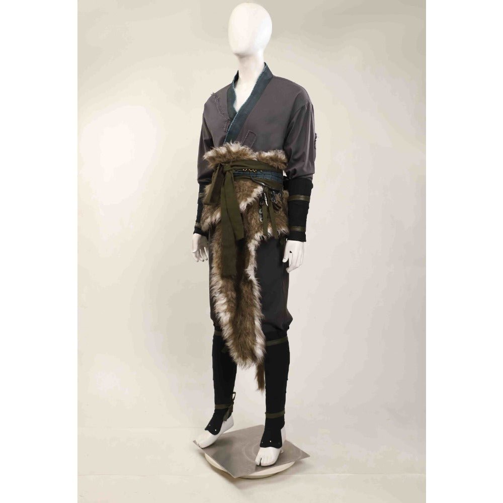 Чёрная Легенда Вуконг: Костюм для косплея Сунь Вуконга с меховым поясом (без тыквы и масок)