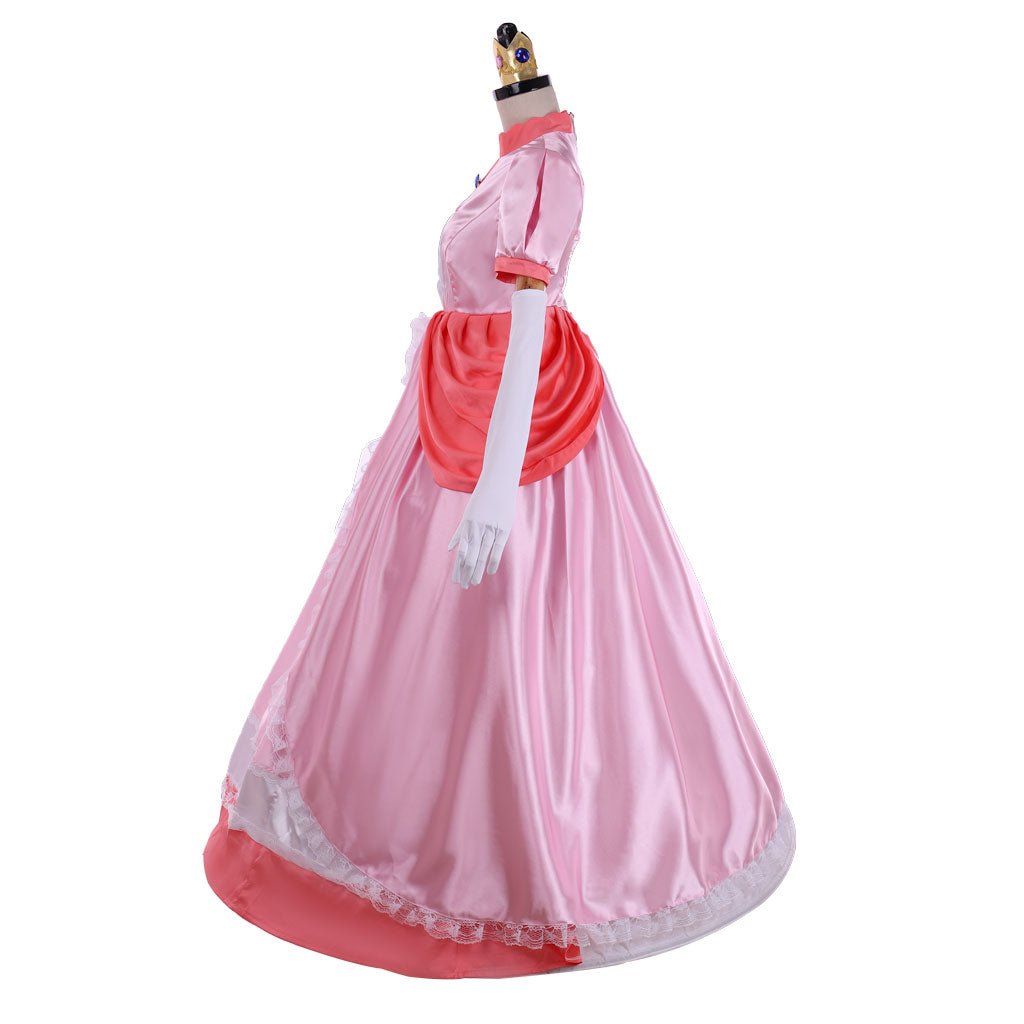 Розовый сладкий костюм принцессы Пич для женщин | Игровая серия костюмов от Animegrad