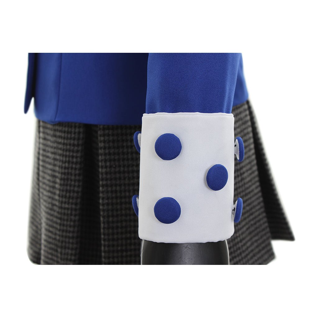 Синий костюм-пиджак платье для взрослых женщин на карнавал