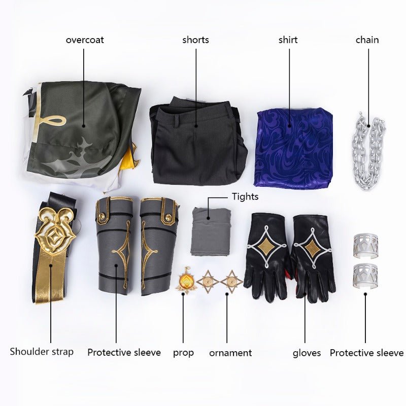 Костюм для косплея Альбедо из Genshin Impact - Премиум наряд