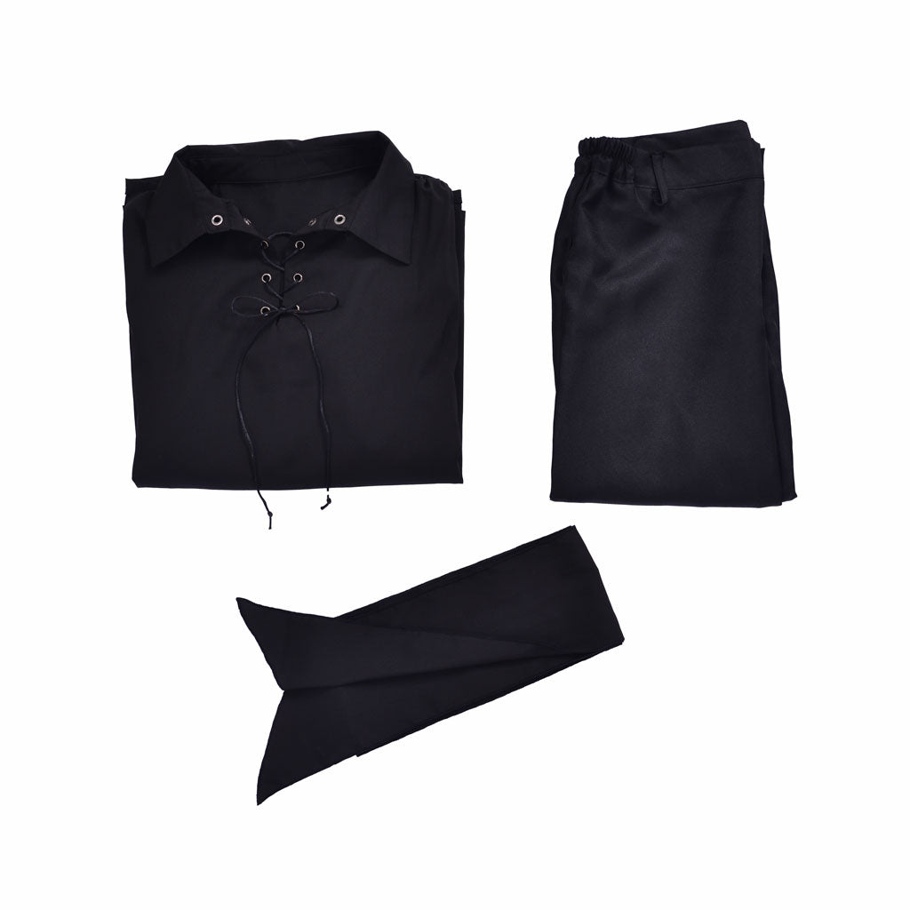 Костюм для косплея Вестли из 'Принцесса-невеста' - Черный костюм воина для Хэллоуина