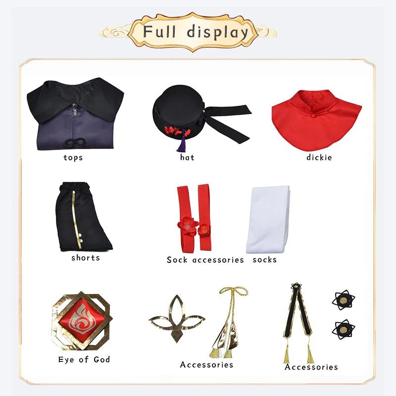 Костюм Ху Тао для косплея Genshin Impact - Идеальный наряд для фанатов