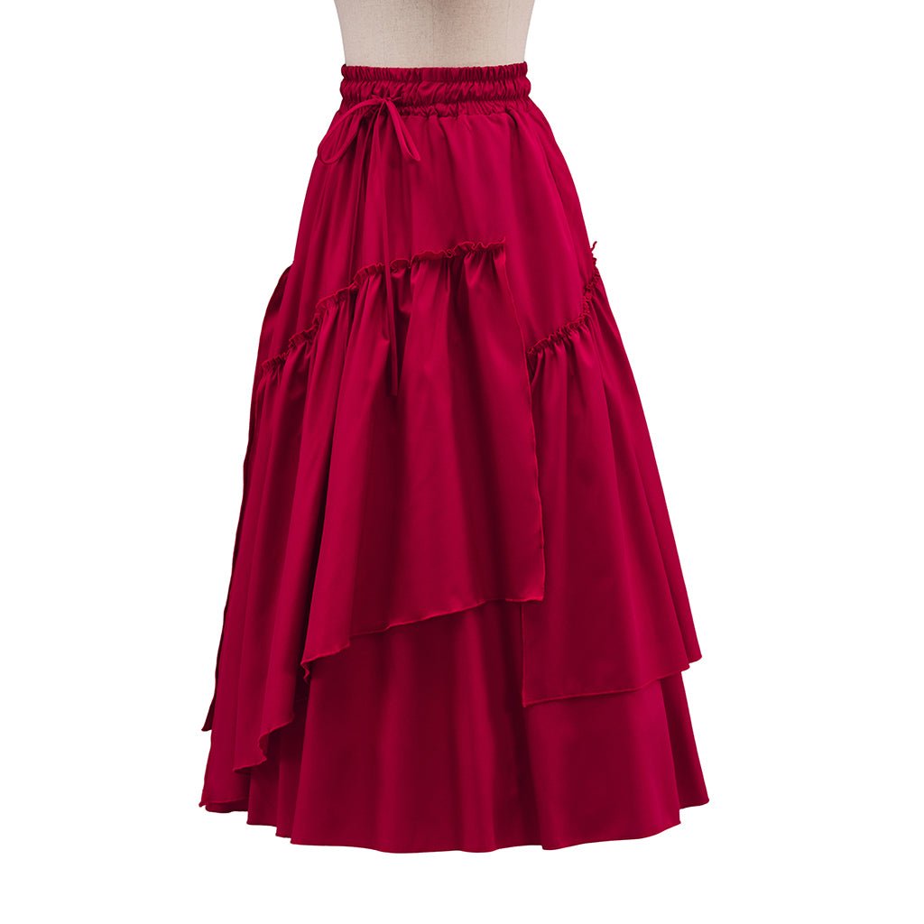 Весенняя винтажная женская юбка из вельвета – средневековая юбка в складку в клетку для косплея