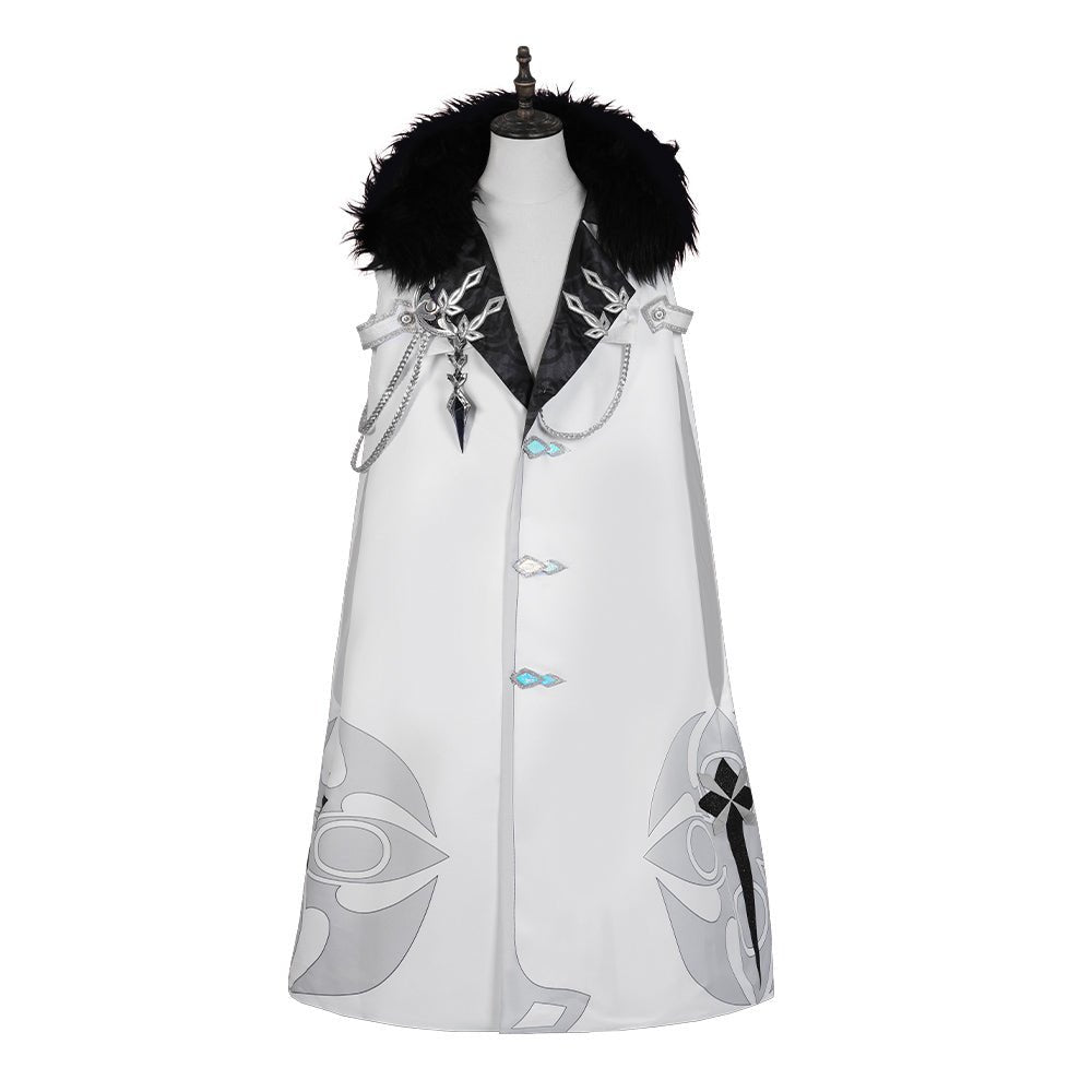 Genshin Impact Плащ Фатуи Костюм для косплея Перр Панталон Тарталья Арлекин Доктор Сандрон Коломбина Регретор