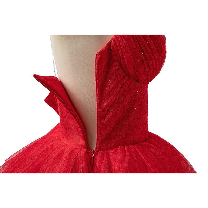 Костюм Харли Квинн в красном платье из фильма 'Отряд самоубийц 2' для Хэллоуина