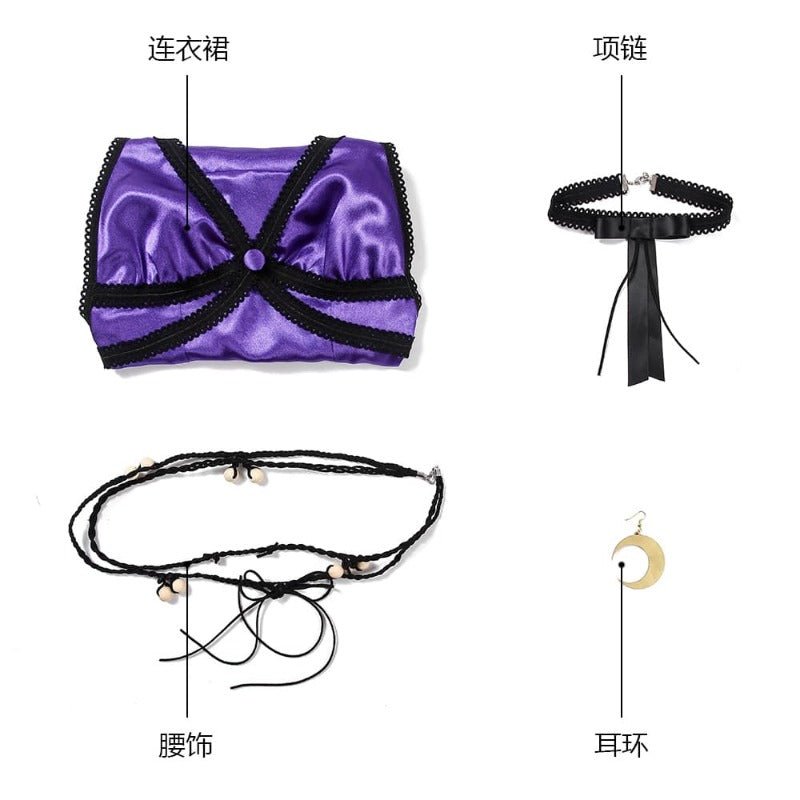 Косплей костюм Tifa Lockhart из Final Fantasy VII Remake в фиолетовом цвете