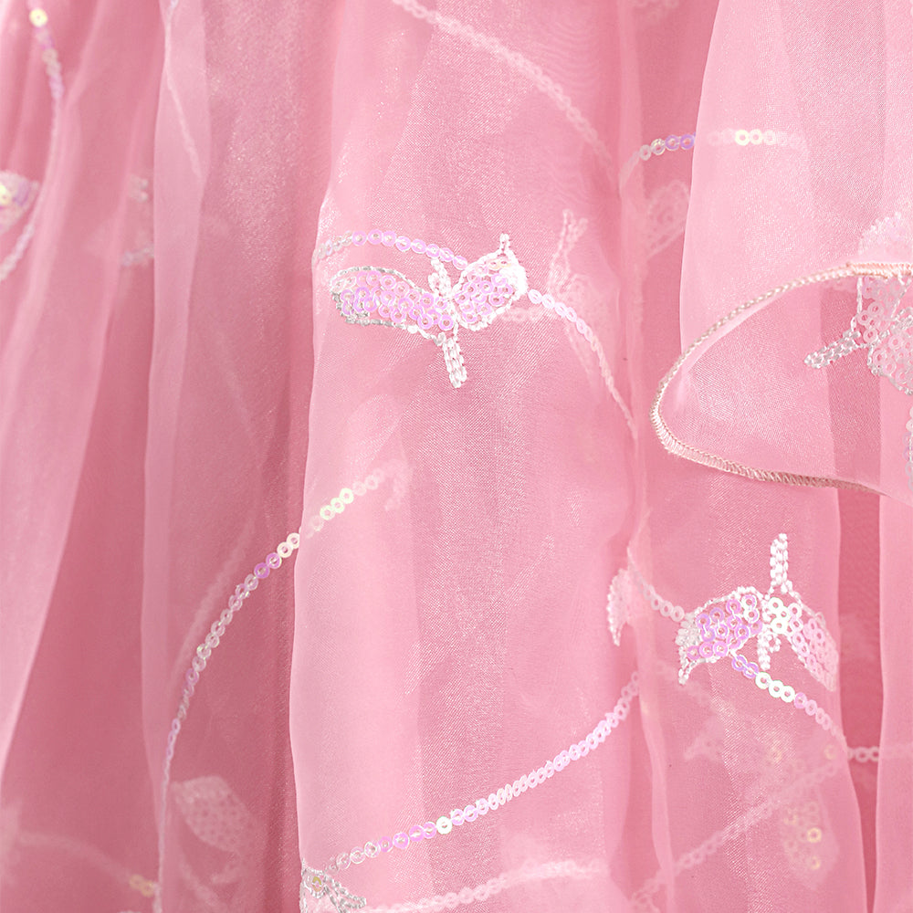 Розовое свадебное платье Глинды из Wicked - Костюм для косплея и музыкальных постановок