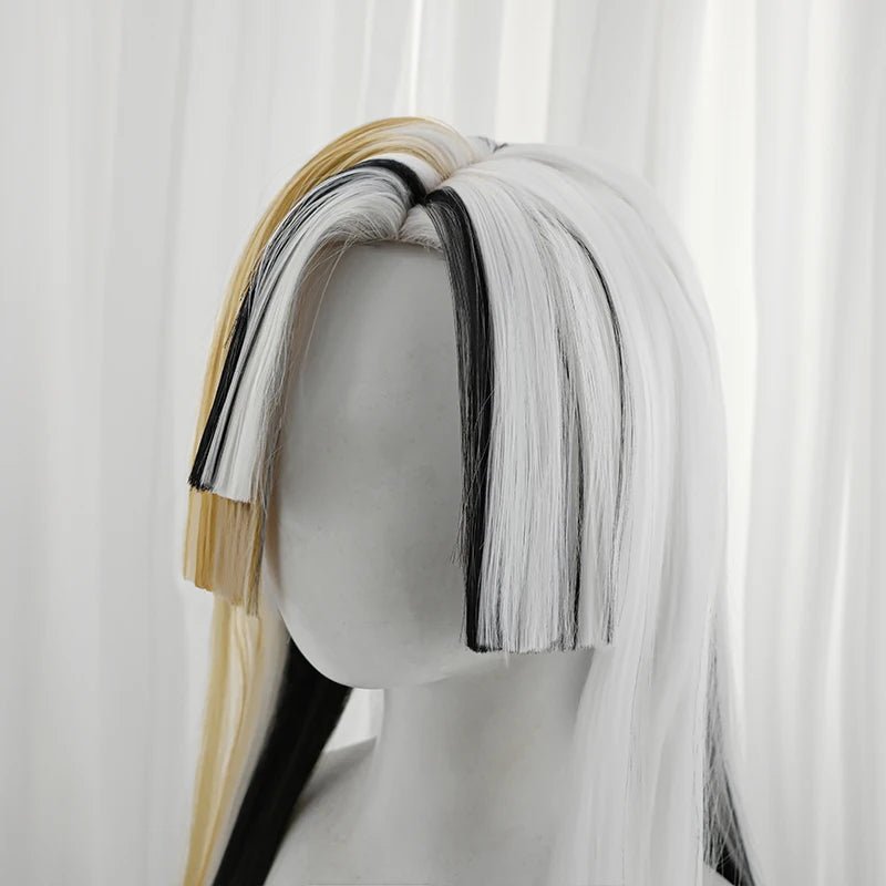 Игра LOL Каллиграфия Xayah Костюм Прикосновения Парик 55см Смешанный Цвет Женщины