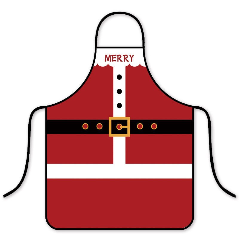 Популярный рождественский водонепроницаемый фартук в корейском стиле для кухни и дома