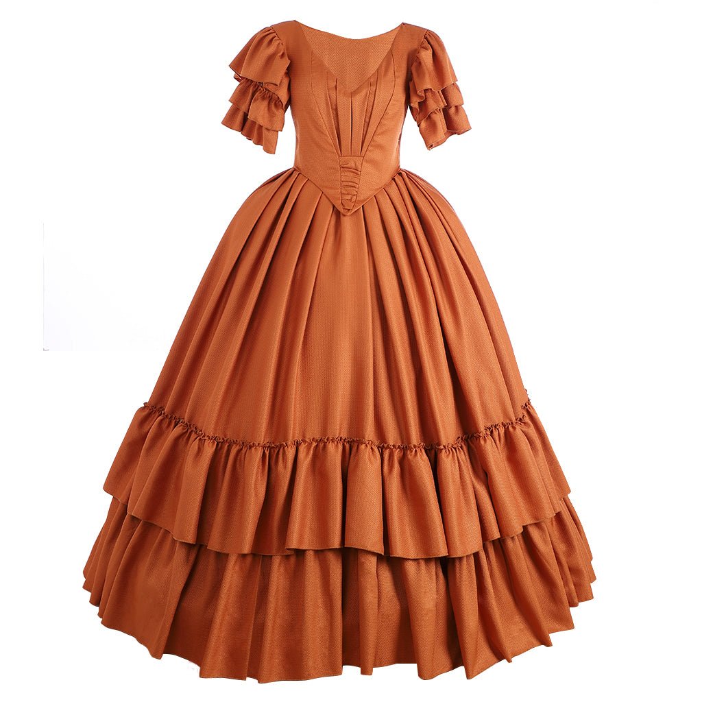 Женское средневековое рококо платье принцессы в викторианском стиле с барокко талией и бантами