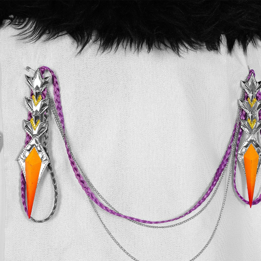 Genshin Impact Плащ Фатуи Костюм для косплея Перр Панталон Тарталья Арлекин Доктор Сандрон Коломбина Регретор