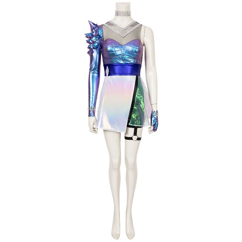 Костюм для косплея Ahri K/DA ALL OUT для женщин - аниме наряд Девятихвостой Лисы