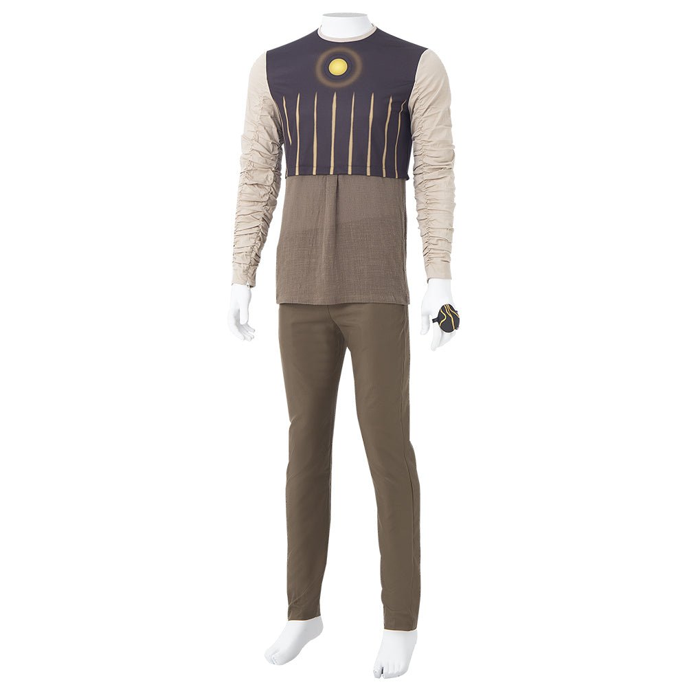 Костюм Канга Завоевателя из серии Локи с пурпурным плащом на Хэллоуин