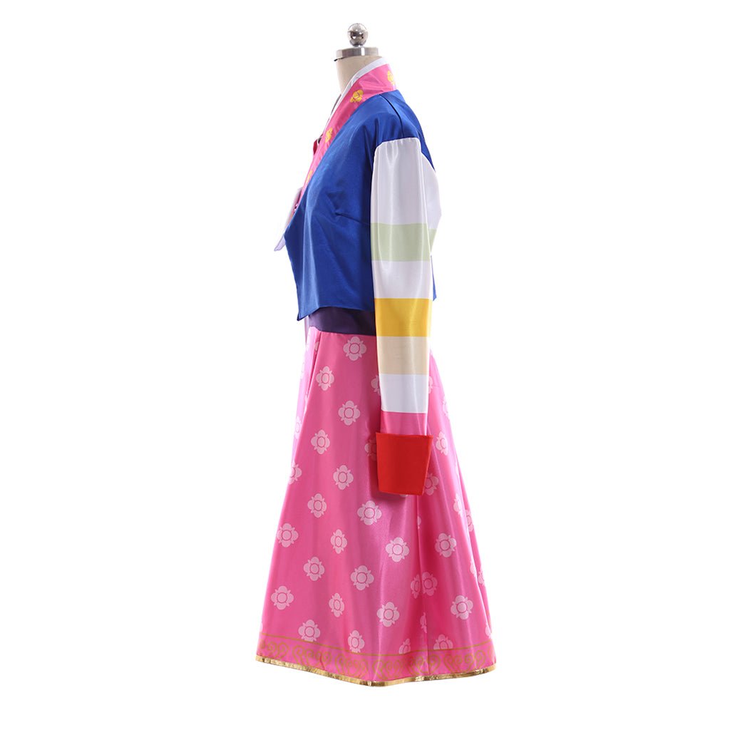 OW D.Va Косплей Костюм Ханбок Стиль Милые Девочки Наряд для Игровых Косплей Мероприятий