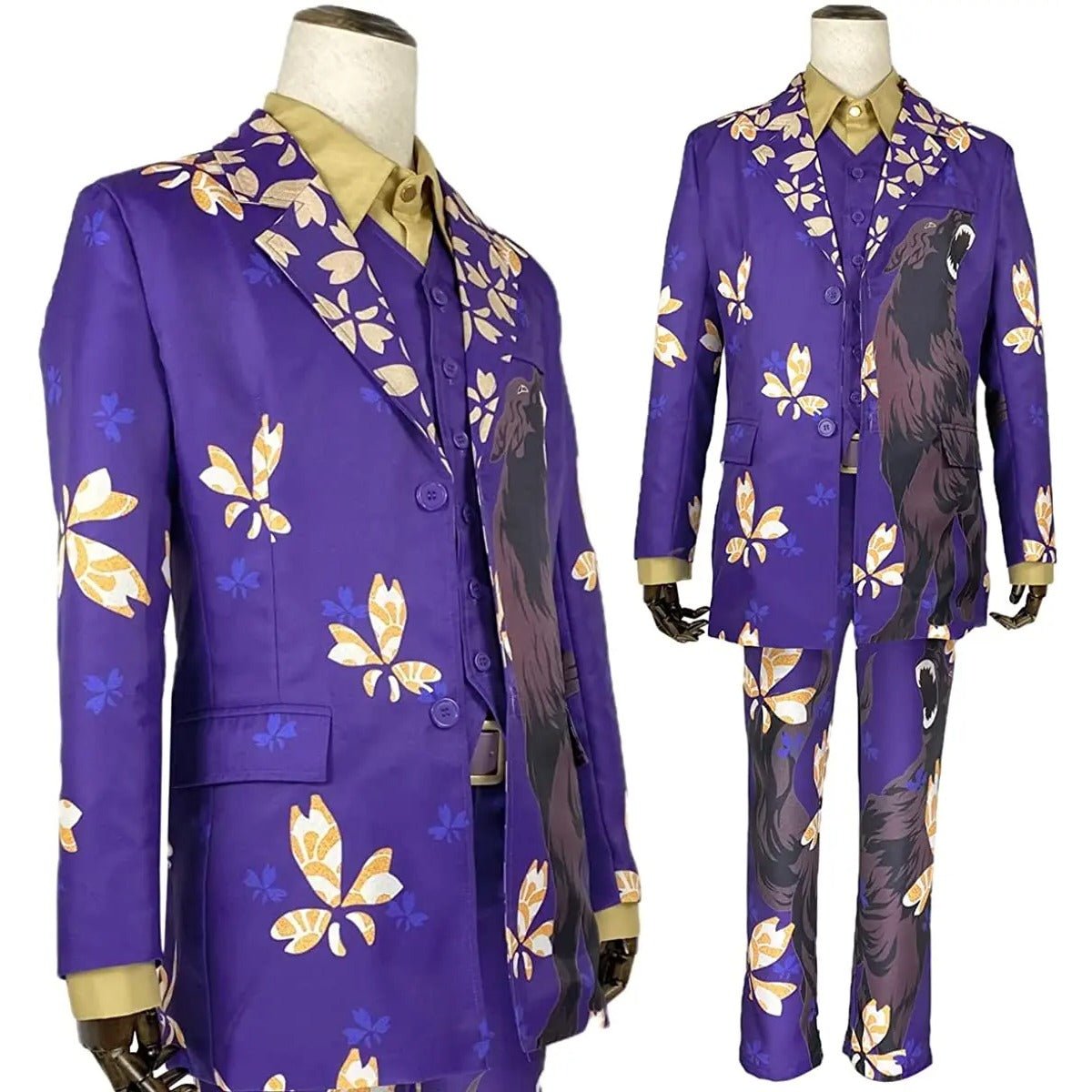 Токийский аниме костюм для косплея Выставочный костюм Кейсуке Баджи Форма Пурпурный Волк 4Pcs Набор Подарок на Хэллоуин