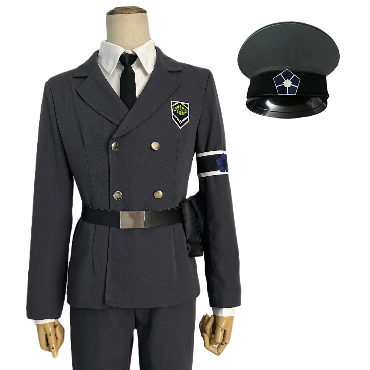 Косплей костюм Blue Lock: Выставочные охранники (Рин Итоши, Исаги, Бачира, Наги и др.) с париком и розовой сеткой