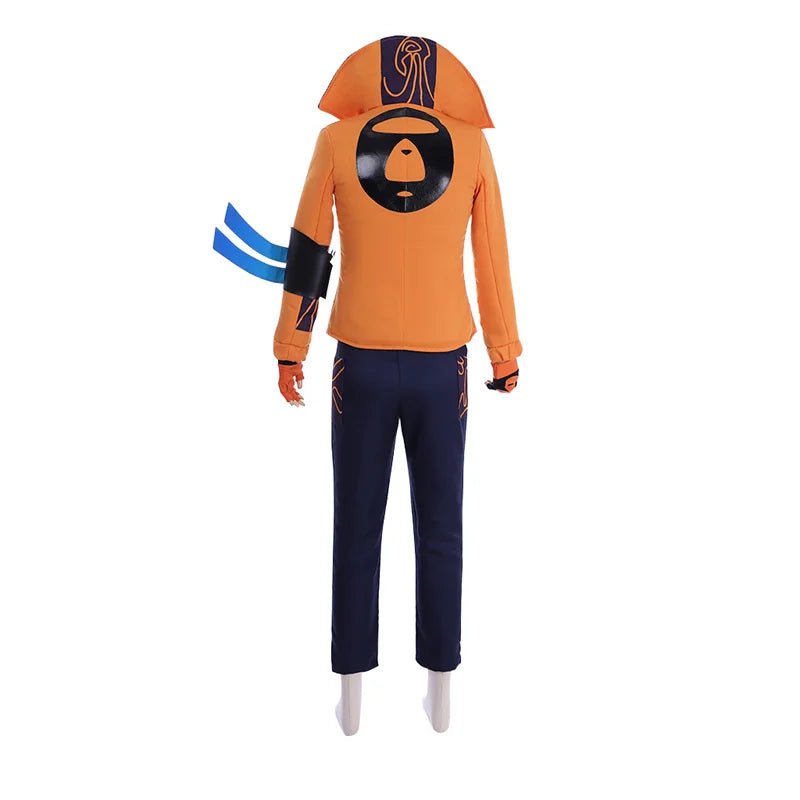 Костюм Ясуо для косплея из игры League of Legends, Оранжевый топ, Костюм Непрощенного для Хэллоуина и карнавалов