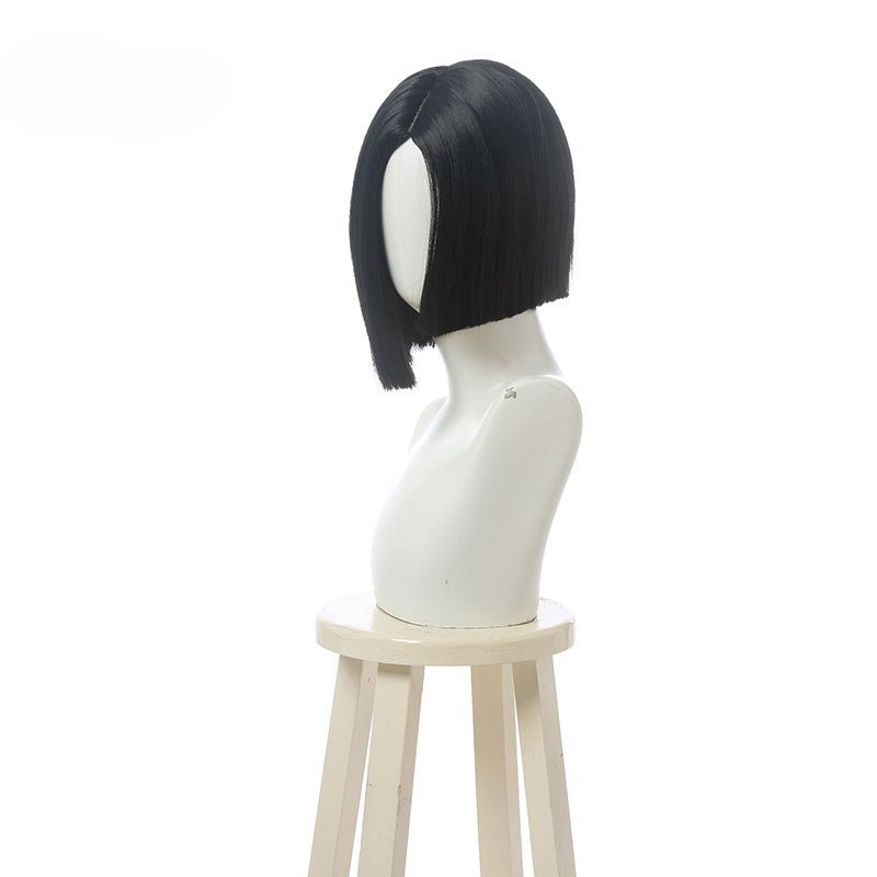 Игра Valorant Viper Костюмные Парики 35см Короткие Черные Парики Хэллоуин Термостойкие Синтетические Волосы