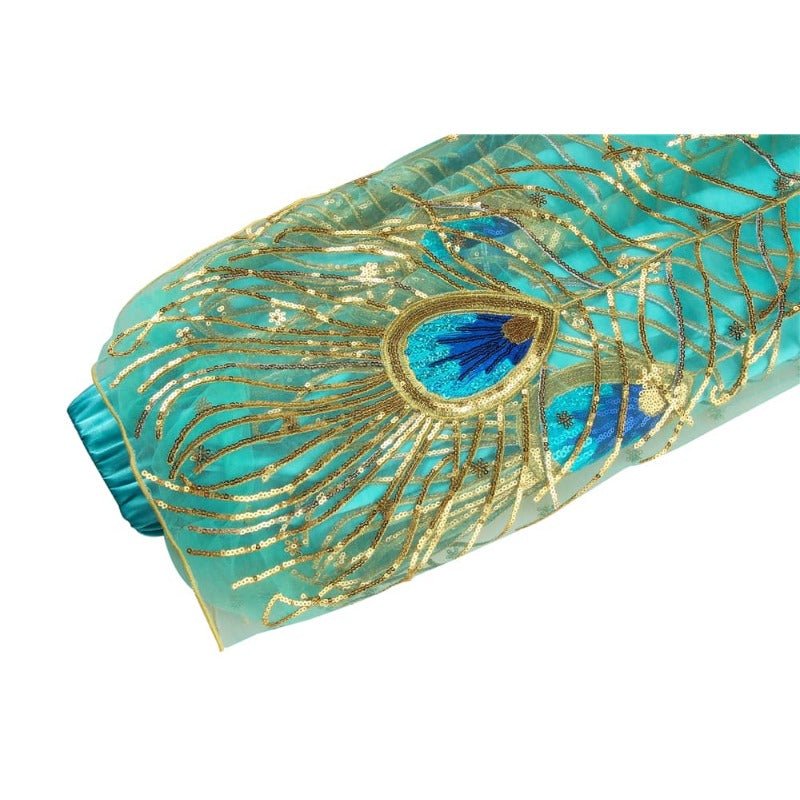 Костюм Принцессы Жасмин - Вдохновленное Аладдином Павлинье Платье для Взрослых