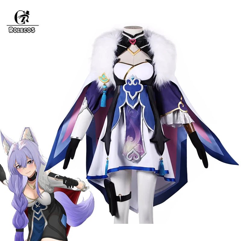 Игра Honkai Star Rail Байхэн Костюм для косплея Лисьий Лучник и Пилот Байхэн Женское Платье Униформа для Хэллоуина