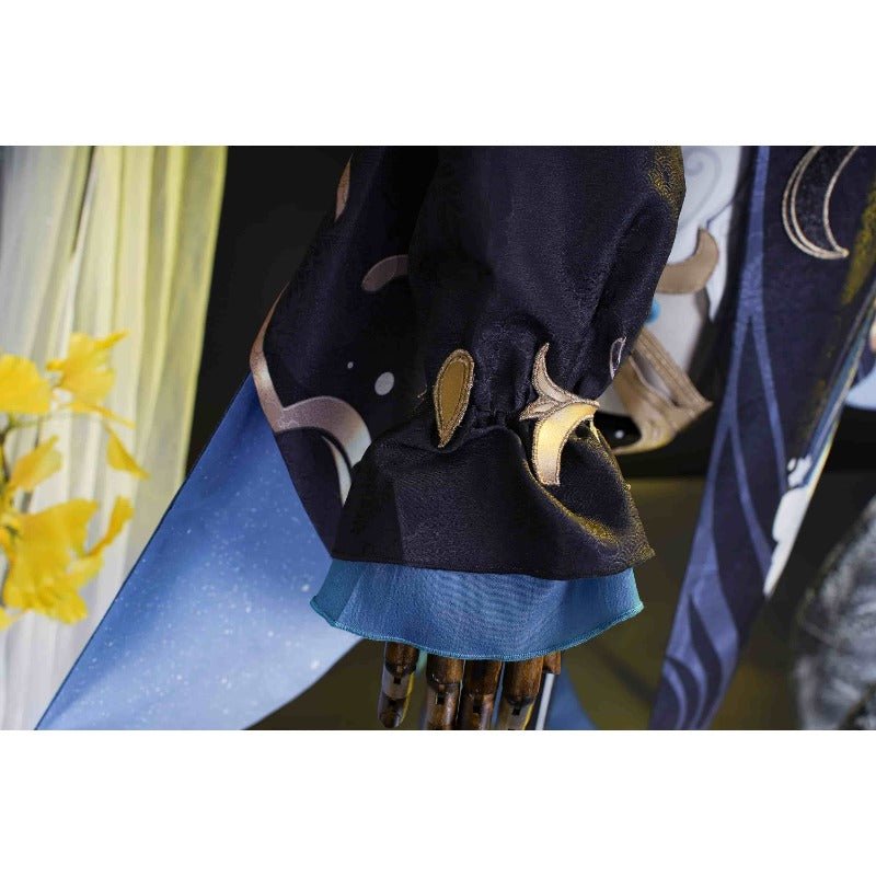 Костюм Ганью в стиле чеонгсам из Genshin Impact - Наряд Шэнь Хэ для Фонарного Фестиваля