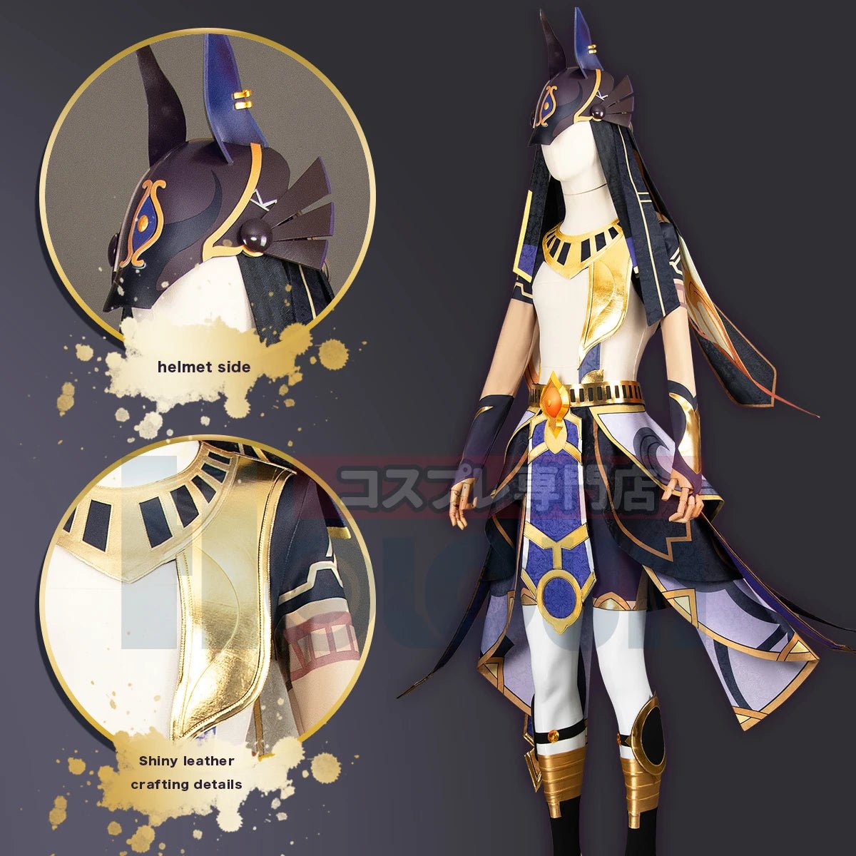 Cyno Отшельник Genshin Impact Игра Аниме Косплей Парик Головной Убор Унисекс Хэллоуин Костюм Рождественский Драг Парти Подарок