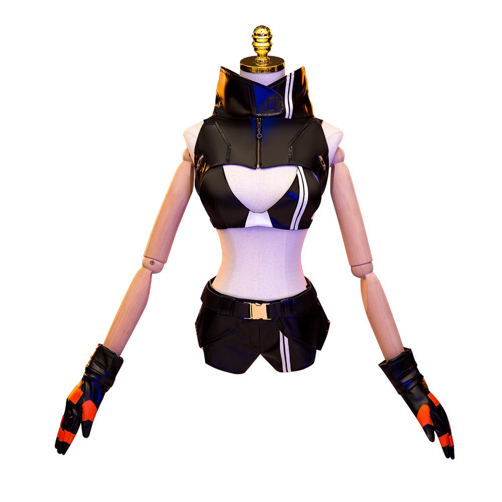 Костюм для косплея Черная Скала Стрелок для женщин, полный набор для вечеринки на Хэллоуин