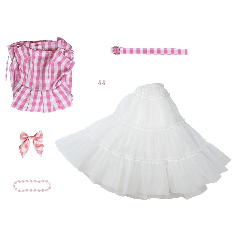 Женский костюм Барби в розовую клетку - Воплотите Иконный Стиль