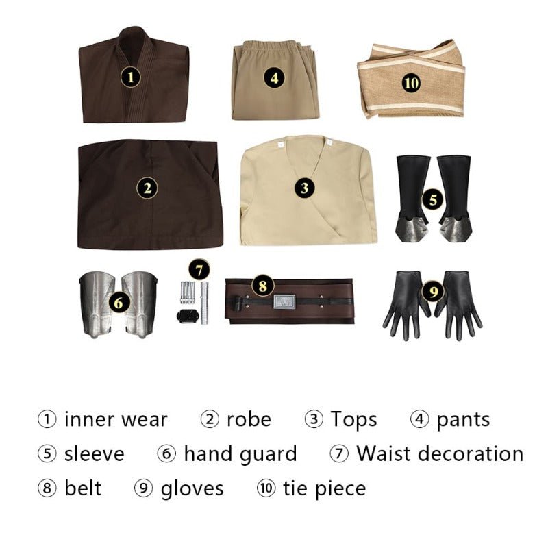 Костюм для косплея Аколит Сол - Полный комплект мантии и плаща для Хэллоуина и карнавала