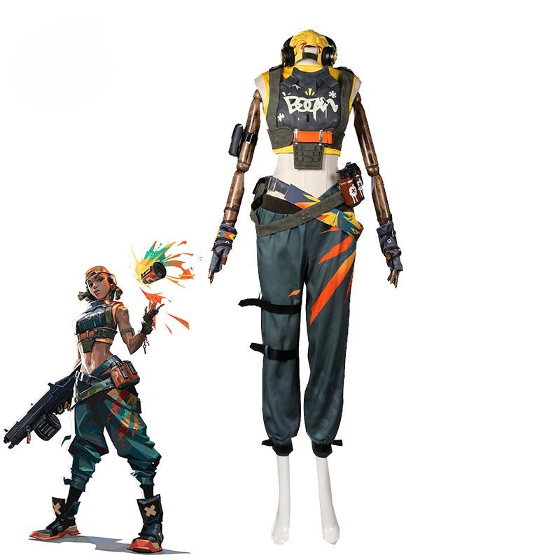 Костюм для косплея Raze из игры Valorant для женщин, дуэлянт Raze, панк-униформа для вечеринки на Хэллоуин