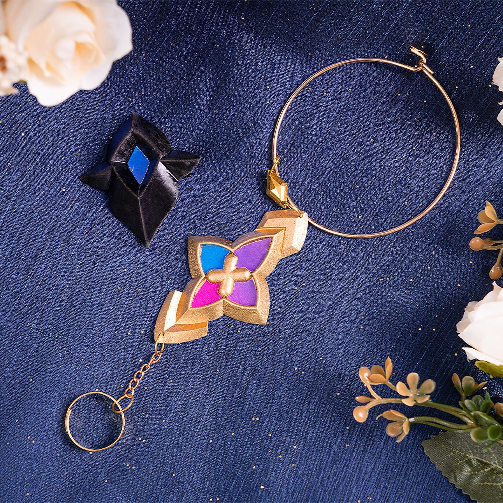 Костюм для косплея Черный Лебедь из Honkai Star Rail | Фиолетовое платье, парик и аксессуары