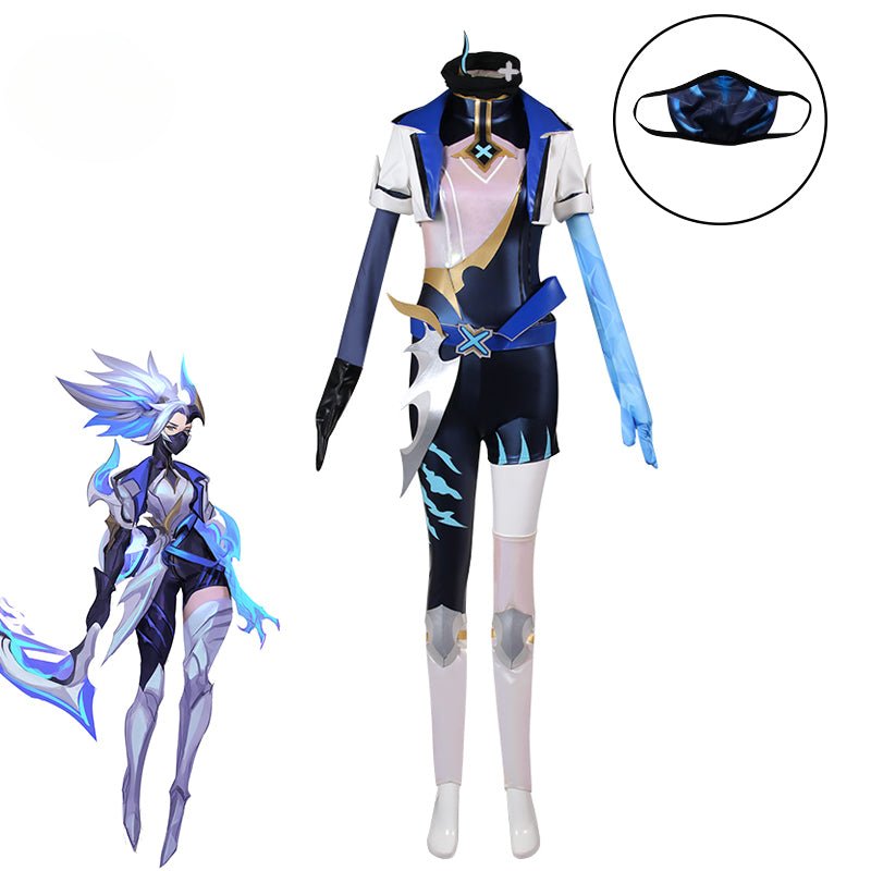 Костюм для косплея LOL DRX Akali - женский костюм Akali из игры League of Legends