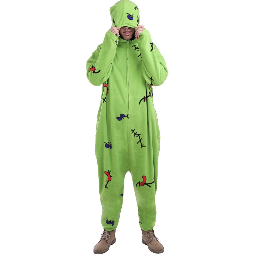 Костюм Oogie Boogie Kigurumi из 'Кошмара перед Рождеством' - Мягкий и Уютный для Хэллоуина, Конвенций и Мероприятий!