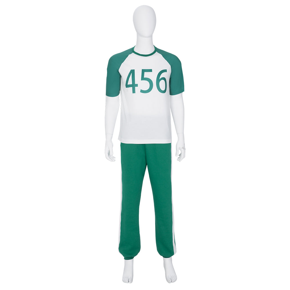 Костюм заключенного из 'Игры в кальмара' для косплея - аутентичный наряд из сериала