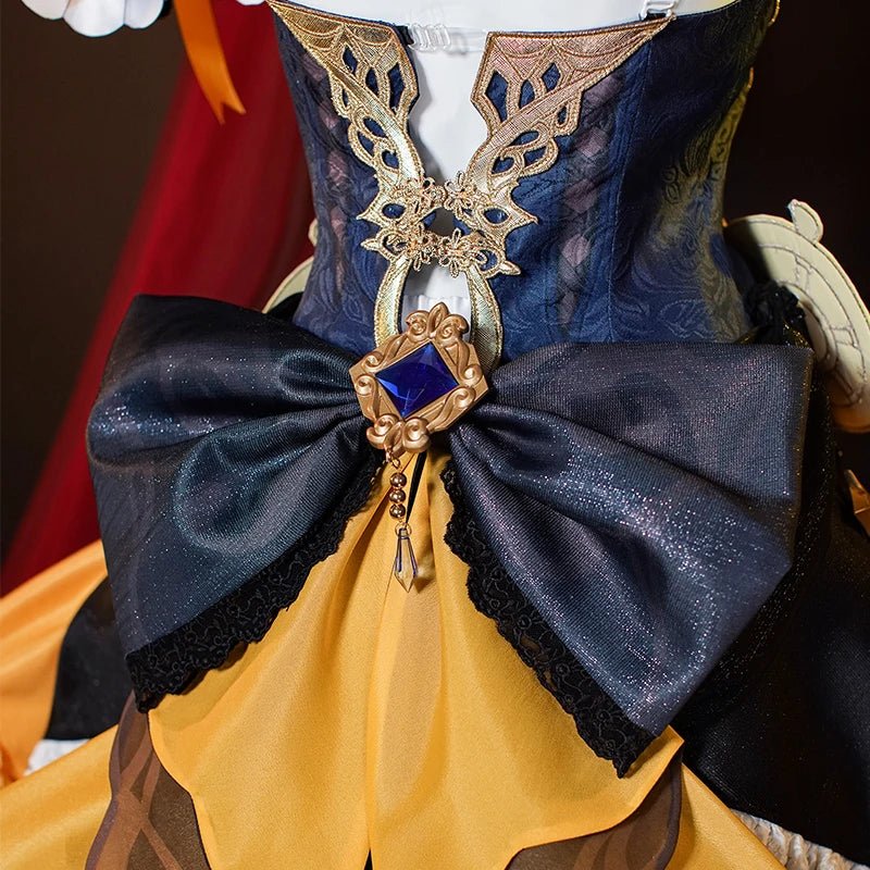 Genshin Impact Fontaine Navia Костюм для косплея Spina di Rosula Стимпанк платье с шляпой Женский наряд на Хэллоуин